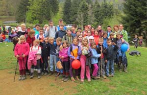 Srečanje mladih planincev Pomurja in Podravja na Lovrencu na Pohorju