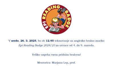 Tekmovanje za angleško bralno značko