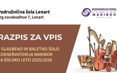 Razpis za vpis v glasbeno in baletno šolo